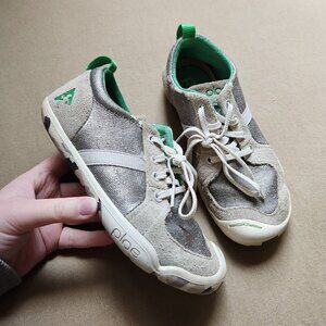 PLAE Silver Green Miles Sneakers